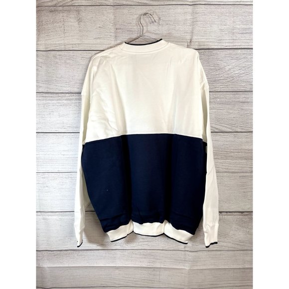 Slazenger - Men's White/Blue Logo Tennis Sweater Size L- *New with Tags* - Picture 3 of 6
